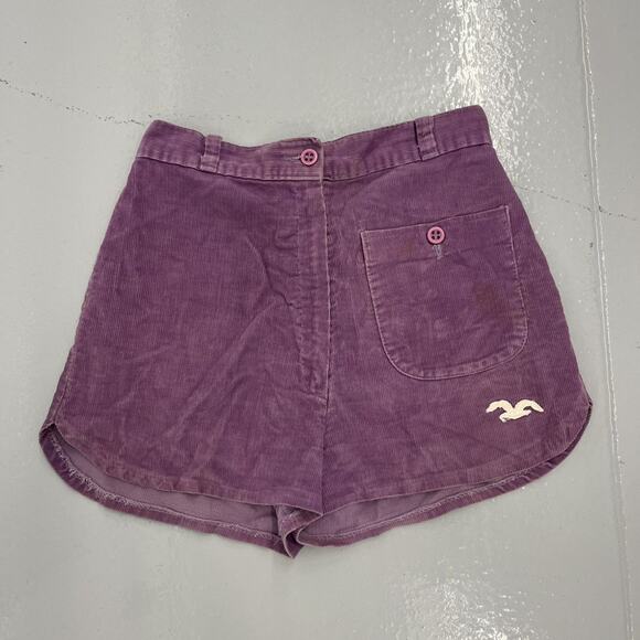 Vintage 70s Wrangler Purple Corduroy Shorts 25x1 - Picture 1 of 6